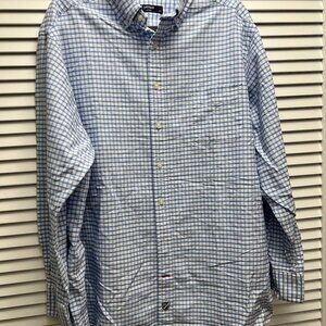 CREMIEUX Classic Men's Button Down Blue and White Checkered Size 2XB